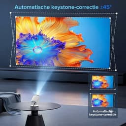 LNM® Mini Beamer - Beamer - Projector - Wit - 10cm x 10cm x 15cm — thumbnail 2