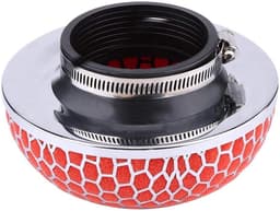Auto luchtfilter, universele auto 76mm paddenstoel sportluchtfilter hoge doorstroming dubbellaags sportluchtfilter (rood) Luchtfilters — thumbnail 3