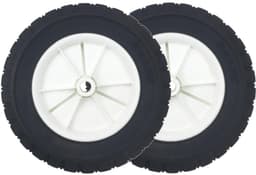 2 x Ø200mm reservewielen, rubberen loopwiel voor grasmaaier, wagen, luchtcompressor, grastrekker, vervangend rolmaaierwiel, vervangingsonderdelen, asgatdiameter 12,7mm (2, 200mm) — thumbnail 1