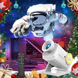 Anysun 3D-sterrenstelsel projector, 60 dynamische thema's, sterrenstelsel en mist, bluetooth-luidspreker, afstandsbediening, Aurora-nachtlampje, voor slaapkamer, kinderen, volwassenen, feestjes — thumbnail 1