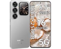 OUKITEL P2 PLUS 5G Smartphone 36GB RAM-256GB ROM-6.7 inch 120HZ FHD+-50MP Camera-Android16