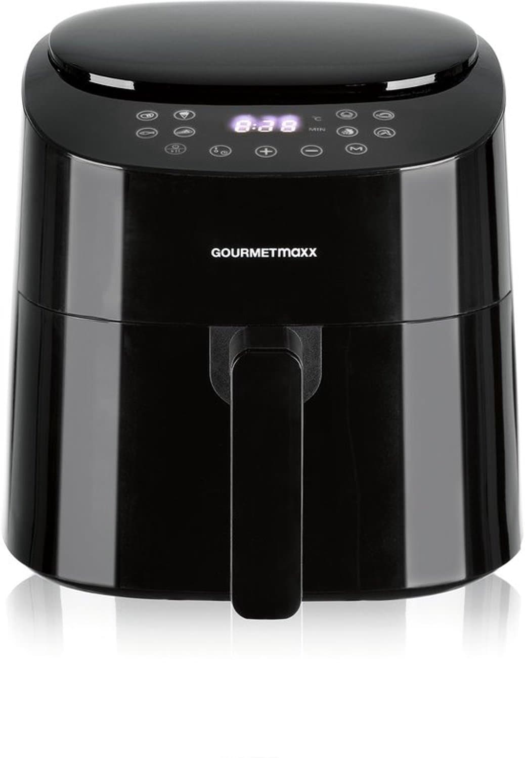Heteluchtfriteuse 4,5 Liter - 1400 Watt Vermogen - Zwart - Digitale Airfryer - Voor Frituren Grillen Braden Bakken Roosteren — afbeelding 1