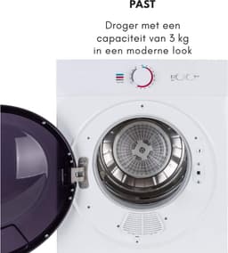 MIRA® Mini Droger - Droger - Mini Wasmachine - Wit - 48cm x 49cm x 69cm — thumbnail 5