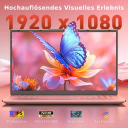 Auusda-3250C laptop-15,6 inch-8 GB RAM-512 GB SSD-Met muis-Roze — thumbnail 2
