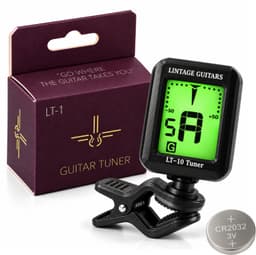 Lintage Guitars LT-1 Stemapparaat – Digitale Gitaar stemmer Tuner – Chromatisch – Clip-On – Gitaar, Basgitaar, Viool, Ukulele & Banjo — thumbnail 1