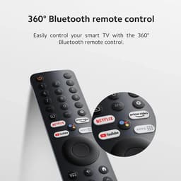 Reky TV - Televisie - Beeldscherm - Google TV - QLED - Chromecast - Smart TV - Full HD - 32 inch - 71,9 × 7,2 × 42,1 cm - zwart — thumbnail 5