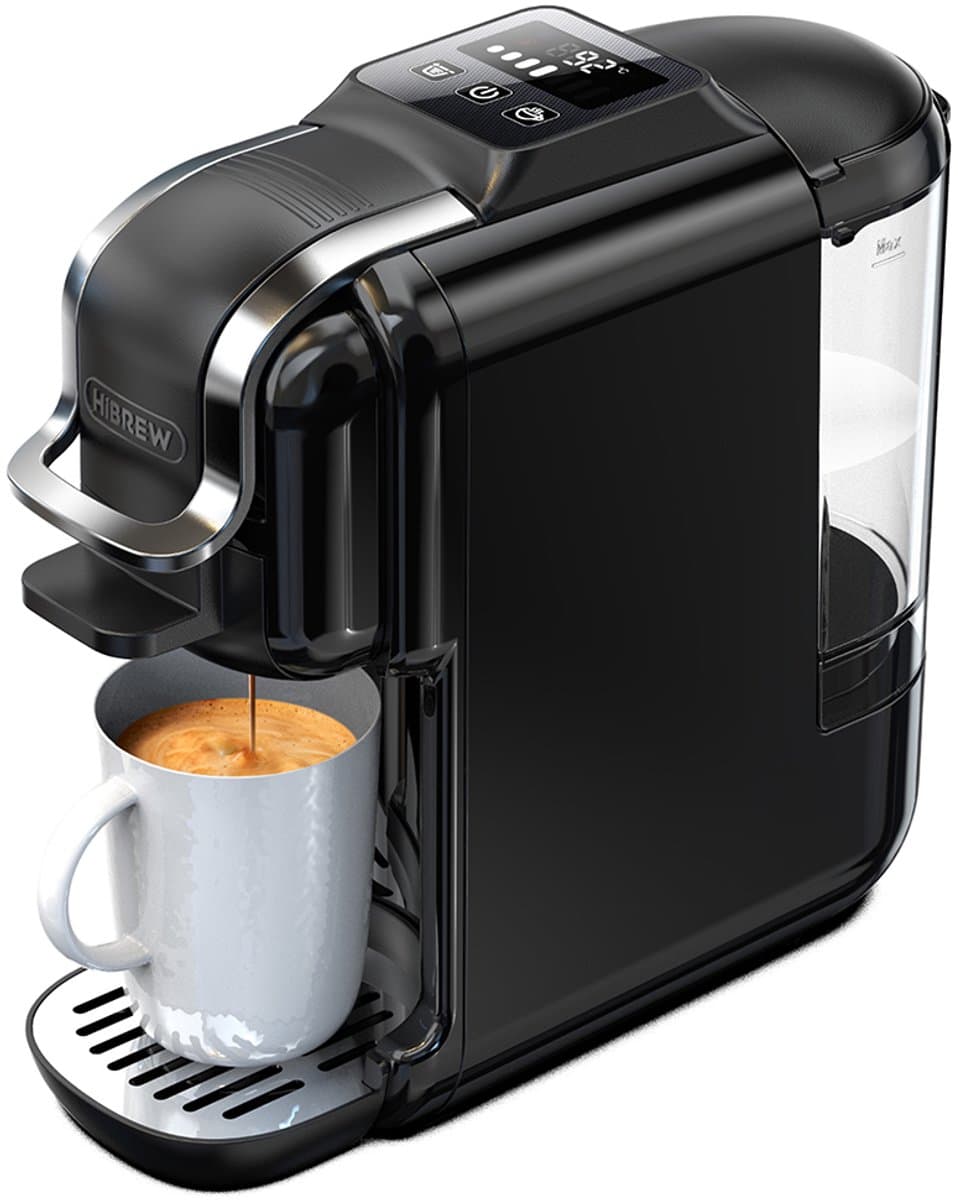 HiBREW H2C 5-in-1 capsulekoffiezetapparaat, Smart Touch Control, 7 kopgroottes, warm en koud zetten, druk van 20 bar — afbeelding 1