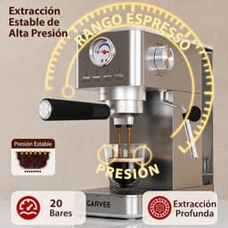 Portafilter Espressomachine - Zilver - 15 Bar Pomp - 1300W - Met Stoompijpje - Voor Thuis en Kantoor — thumbnail 3