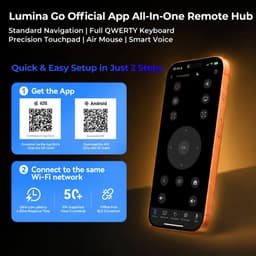 Mini Beamer – WiFi 6 & Bluetooth 5.4 – 4K Ondersteuning – Android 14 – Auto Keystone – 270° Draaibaar — thumbnail 3
