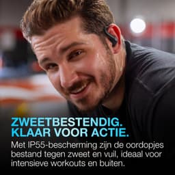 JLab Go Sport ANC Draadloze Sport Oordopjes - Active Noise Cancelling Oortjes Draadloos - 35 uur Batterij - Bluetooth - IP55 Zweetbestendig - In Ear - Hardlopen - Zwart — thumbnail 5