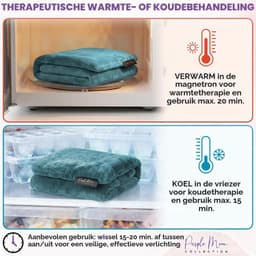 Warmtepakket voor pijnverlichting voor in de magnetron, groenblauw — thumbnail 3