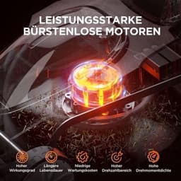 Accu Grasmaaier – Elektrische Grasmaaier – Draadloze Grasmaaier – Tuinmaaier – Gazonsnijder – Borstelloze Motor – 33 cm Maaibreedte, 4,0 Ah Accu, 30L Opvangbak, 25-65 mm Maaihoogte — thumbnail 2