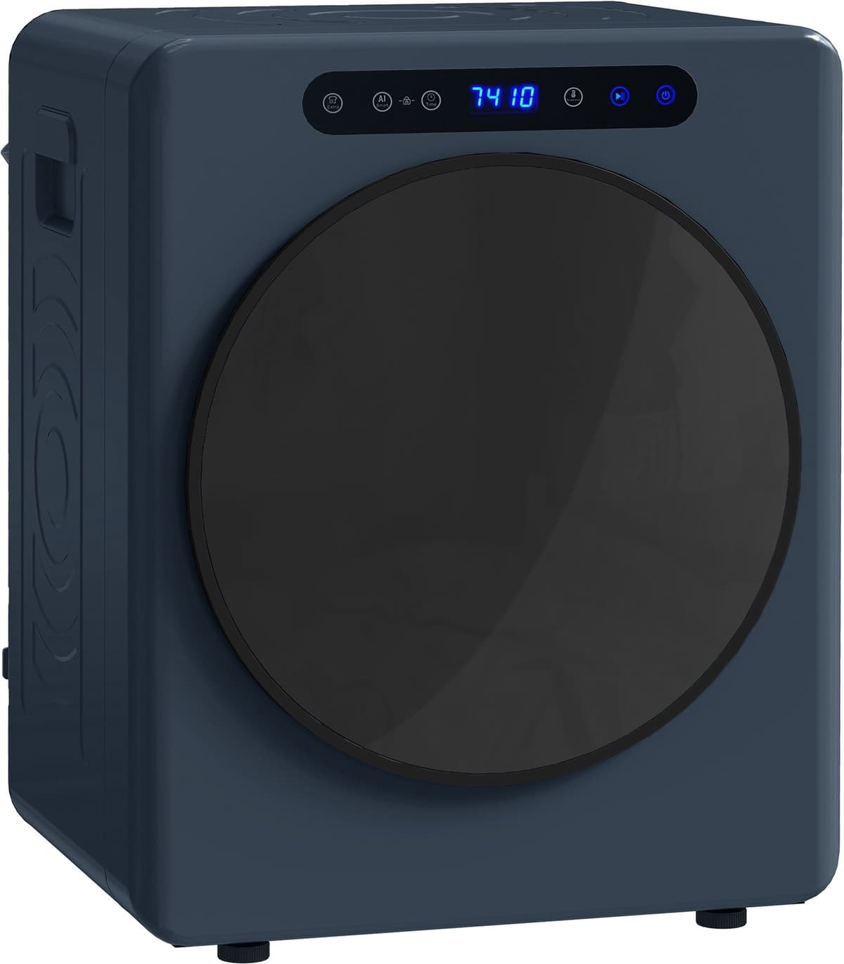 Mini Wasdroger - 3kg Laadvermogen - Luchtafvoerdroger- 1000W - Vrijstaand - Blauw — afbeelding 1