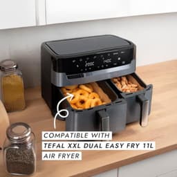 Air Fryer Liners - Voor Tefal XXL Dual Easy Fry, 100 Stuks — thumbnail 3