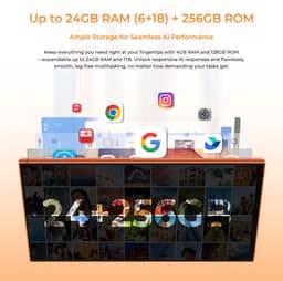 OUKITEL C67 Smartphone 24GB RAM-256GB ROM-6.73 inch 120HZ HD-64MP Camera-Android16-GPS-4G — thumbnail 2