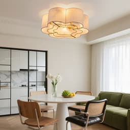 Plafondventilator Met Verlichting 50 Cm Koperkleur Bloemvorm Met Appbediening En Afstandsbediening 6 Snelheden Omkeerbaar — thumbnail 2