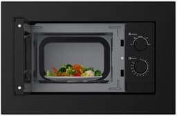 Zwarte inbouwmagnetron - 20 liter - Compacte oven voor inbouwmontage — thumbnail 3