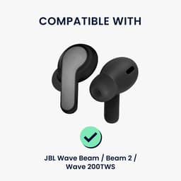 kwmobile 6x cover voor in-ear oortjes geschikt voor JBL Wave Beam / Beam 2 / Wave 200TWS - Vervangende oordopjes van siliconen in wit - 3 maten — thumbnail 5