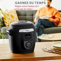 Multikoker Wifi - Slimme Kookpan - Snel Maaltijden Maken - 10 Kookprogramma's - 6 Liter - Zwart — thumbnail 5