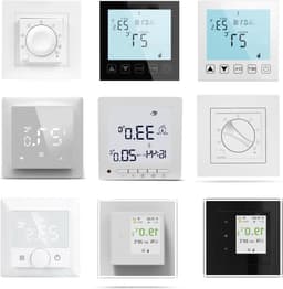 Kamerthermostaat - Slimme thermostaat - Temperatuur regelen - Touchscreen bediening - IP31 - Wit — thumbnail 1