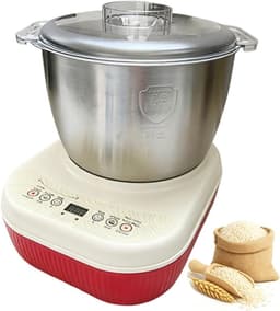 Elektrische Deegmixer - Kneedmachine Automatisch - Thuis Bakken - Constante Temperatuur Fermentatie - 7 Liter Kom - Wit — thumbnail 1