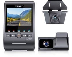 VIOFO A329TW 3CH - Dashcam - 4K Voorcamera + 2K Telecamera + 2K Achtercamera - Sony STARVIS 2 - 4x Optische Zoom - WiFi 6 - GPS - Parkeerstand - SSD Ondersteuning tot 4TB