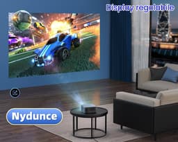 SnelShoppen - 4K Beamer met Autofocus en Keystone, Draagbare Projector 1080p Native Full HD, Wifi 6 en Bluetooth 5.3, Ideaal voor Thuisbioscoop, Feest — thumbnail 3