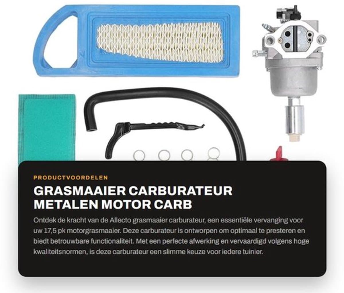 Carburateur Hoge Prestaties - Carburateur Synchronisatie Set - Carburateur Afstelgereedschap - Vervanging voor 17,5 pk Motor - OE Nummer 792060/795366 - Professioneel Gemaakt - Motorcarburateur — afbeelding 1