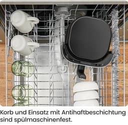 Luchtfriteuse - Airfryer compact - Snelle maaltijden bereiden - Hoge frituurtechnologie - 375 Liter - Zwart — thumbnail 3