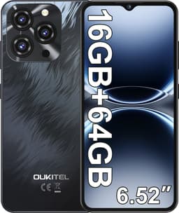 OUKITEL C3 Smartphone , 5000mAh, 16GB+64GB, 13MP, 6,52" HD, Android 14, Dual 4G, OTG, GPS — thumbnail 1