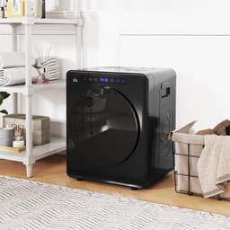 COVREO Mini wasdroger 49x43x61 cm zwart RVS, 4 kg, 6 standen, touch — thumbnail 1