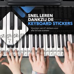 Finesse Keyboard Piano met Accessoires - 61 Keys - Digitale Piano - Elektrische Piano - Kind & Volwassene — thumbnail 2