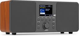 DnA® CD Speler - CD Speler Bluetooth - FM radio - Zwart/Bruin - 14cm x 31cm x 14cm — thumbnail 1