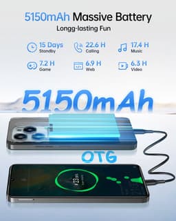 OUKITEL C50 Smartphone 5G-24GB RAM-128 GB Opslag-5150 mAh Accu-Android 14 — thumbnail 4
