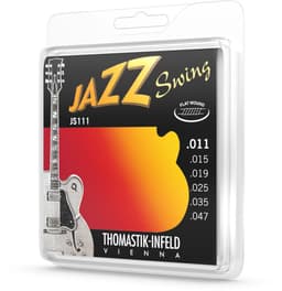 Snarenset elektrische gitaar - Thomastik-Infeld JS111 - Jazz Swing - 11-47 - Nikkel Flatwound - Light — thumbnail 2
