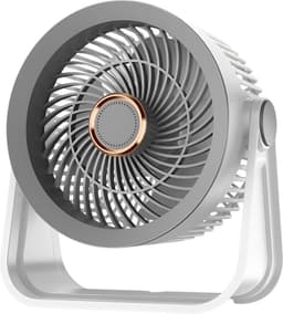 Oplaadbare bureauventilator, draagbare luchtcirculatieventilator, 5 windsnelheden, 360 graden verstelbaar, Type-C opladen. — thumbnail 1