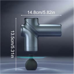 Mini Massagepistool - Spierverlichter - Spierherstel Bevorderen - Draagbare Percussietherapie - 2 Stuks - Zwart — thumbnail 2