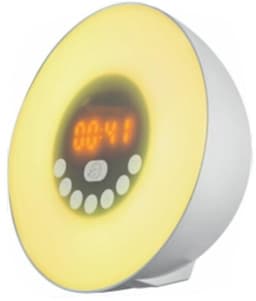 Grundig Wake-Up Light met FM-Radio - Lichtwekker met Simulatie van Zonsopgang - Digitale Licht Wekker met 10 Natuurlijke Geluiden en Kleurenverlichting - Inclusief Snooze- en Timerfunctie — thumbnail 1