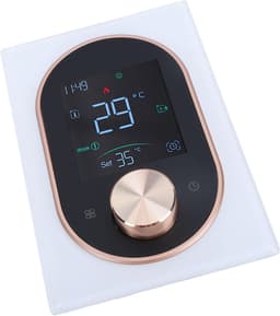 Slimme Thermostaat - Programmeerbaar Display - Comfort Regelen - App en Stembediening - 86x86mm Inbouw - Wit — thumbnail 4
