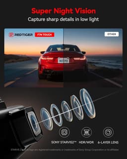 4K Dash Cam - Autocamera Rijcamera - Veilig Rijden - Dubbele Lens - 3.18 Inch Scherm - Zwart — thumbnail 4