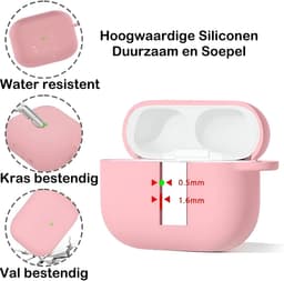 Studio Air® Airpods Hoesje Pro 3 Siliconen Case - Roze - Soepel Airpod Hoesje voor Airpods Pro 3 (model 2025) — thumbnail 2