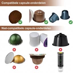 Draagbare Koffiemachine 3-in-1 Capsule – Nespresso & Dolce Gusto & Koffiepoeder Compatibel – USB-C Oplaadbaar 3×2500mAh Powerbank – 60ml Espressomachine Koffiezetapparaat Camping Auto Kantoor Reizen Trein – Zwart Snoerloos — thumbnail 4
