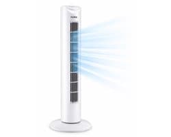 Floria Torenventilator – Ventilator – 82 cm – 3 Snelheden – 90° Oscillatie – Timer 2 Uur – 45W – Wit