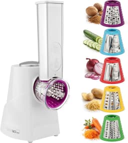 Keukenmachine - Snijmachine Rasp - Groenten Bereiden - 5 Functies - 150 Watt - Zwart — thumbnail 1