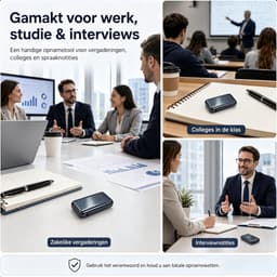 64GB Mini Voice Recorder - Digitale Spraakrecorder met DSP Ruisonderdrukking - USB-C OTG Audio Recorder met Spraakactivatie VOR - Eénknops Opnameapparaat voor Studie, Vergaderingen en Interviews — thumbnail 5