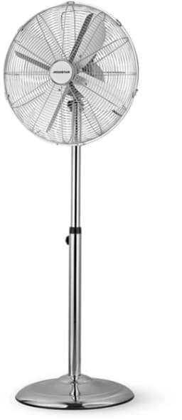 Imperial - Chroom Staande Ventilator 40 cm – Metalen Bladen – 3 Snelheden – Verstelbare Hoogte – Draaifunctie — thumbnail 5