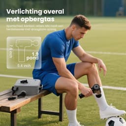 Massagepistool - ABS - Dieptewerking van 10mm - Verbeterde batterij - Voor Sporters en Thuisgebruik — thumbnail 4