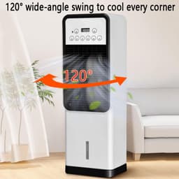 Draagbare luchtkoeler - Mobiele airco - Ruimte verkoelen - 3-in-1 functie - 3 liter tank - Koud en warm — thumbnail 2