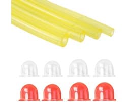 12 stuks vervangende primerbollenset voor Zama Echo Stihl Homelite Robi Pouland 0058001 12538108660 561635001 A01195A, GPU-materiaal carburateurbollen met brandstofslangen