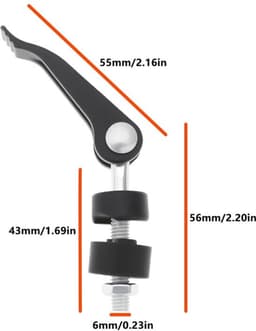 Handvat Moeren 6mm - 2 Stuks - Roestvrij Staal - Grasmaaier - Vervangende Bouten - Perfecte Pasvorm 55x56mm — thumbnail 2